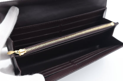 Louis Vuitton Amarante Monogram Vernis Sarah Wallet