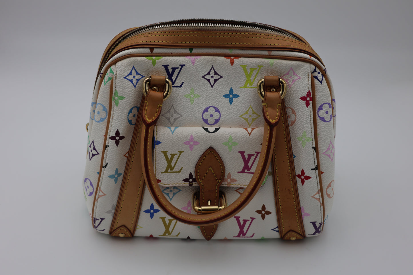 Louis Vuitton Multicolore Monogram Priscilla Bag White