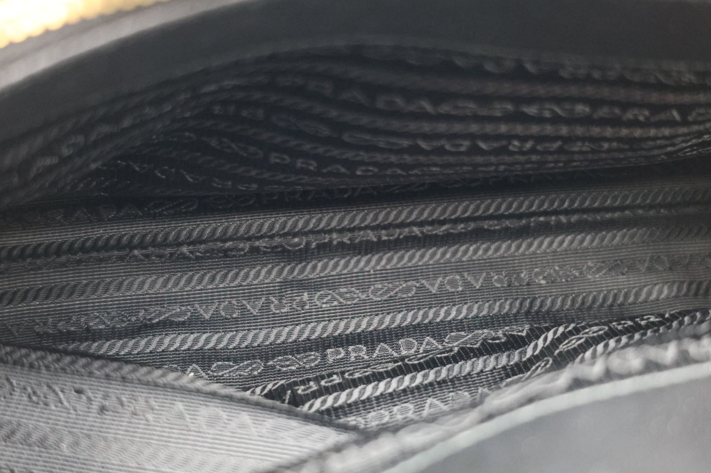 Prada Tessuto Nappa Leather Gaufre Small Tote Black