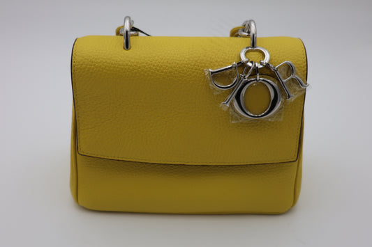 Christian Dior Be Dior Mini Flap Bag Yellow