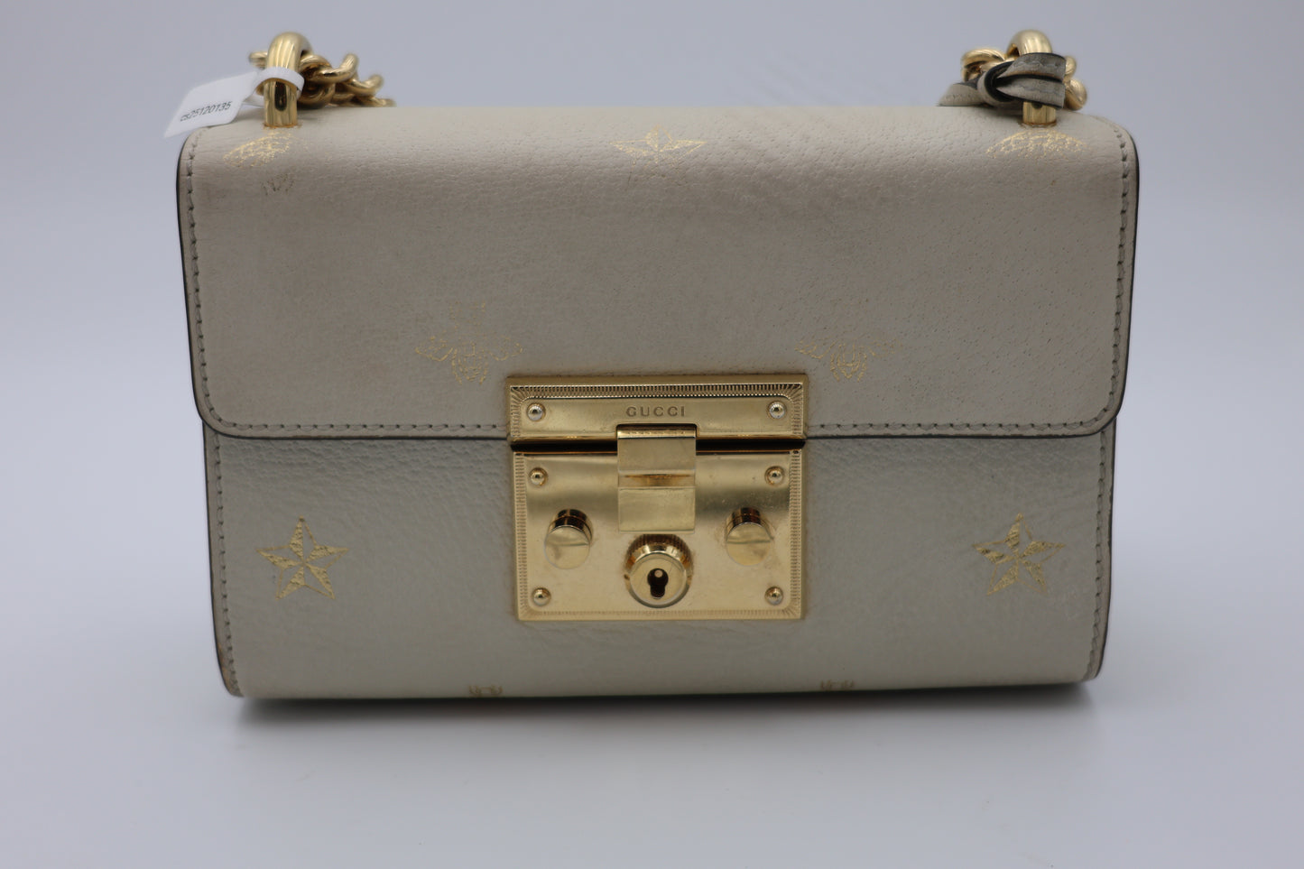 Gucci Padlock Bee Leather Shoulder Bag