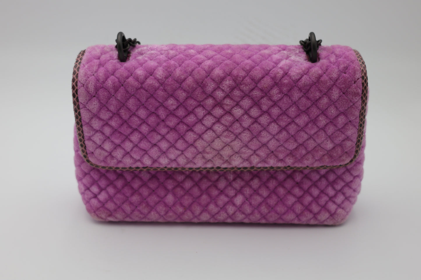 Bottega Veneta Ayers-Trimmed Velvet Baby Olimpia Bag