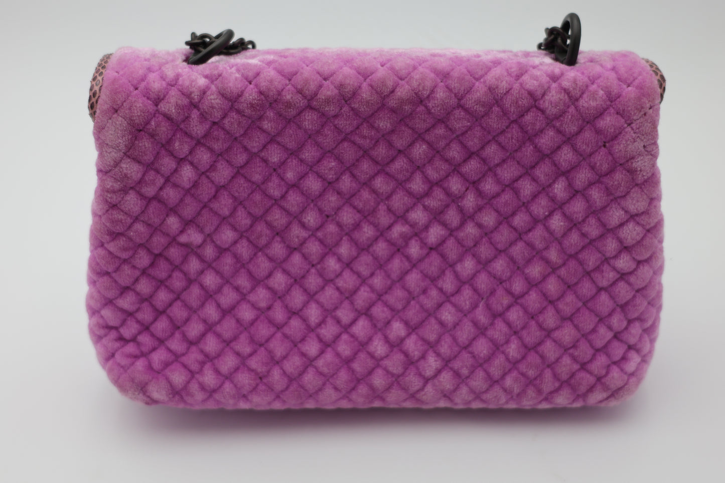 Bottega Veneta Ayers-Trimmed Velvet Baby Olimpia Bag