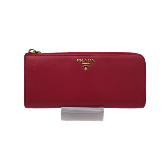Prada Large Saffiano Leather Wallet Fiery Red