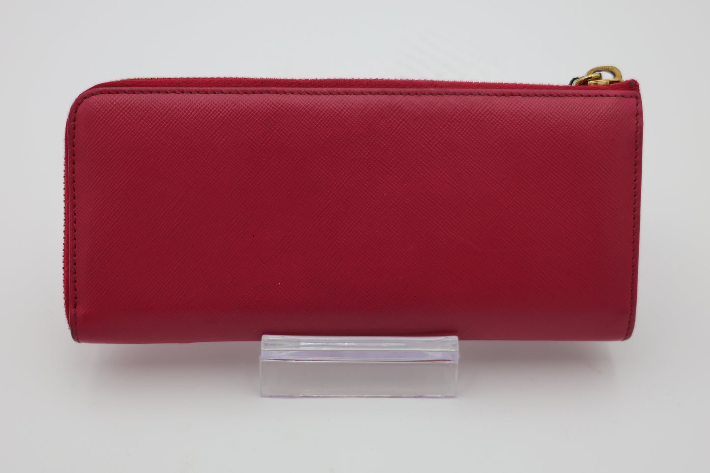 Prada Large Saffiano Leather Wallet Fiery Red