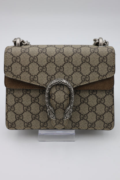 Gucci Mini Dionysus Shoulder Bag Beige GG Supreme