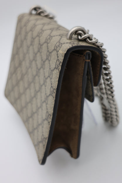 Gucci Mini Dionysus Shoulder Bag Beige GG Supreme