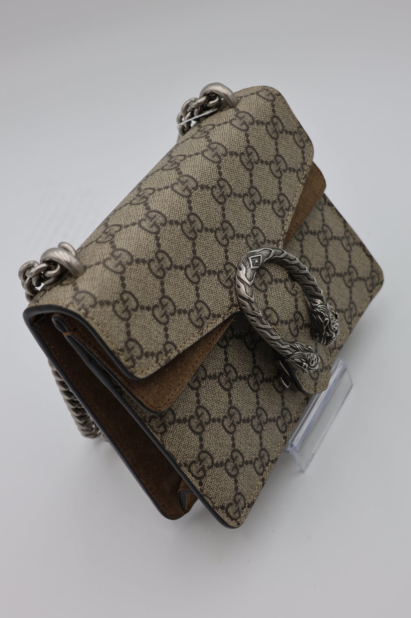 Gucci Mini Dionysus Shoulder Bag Beige GG Supreme