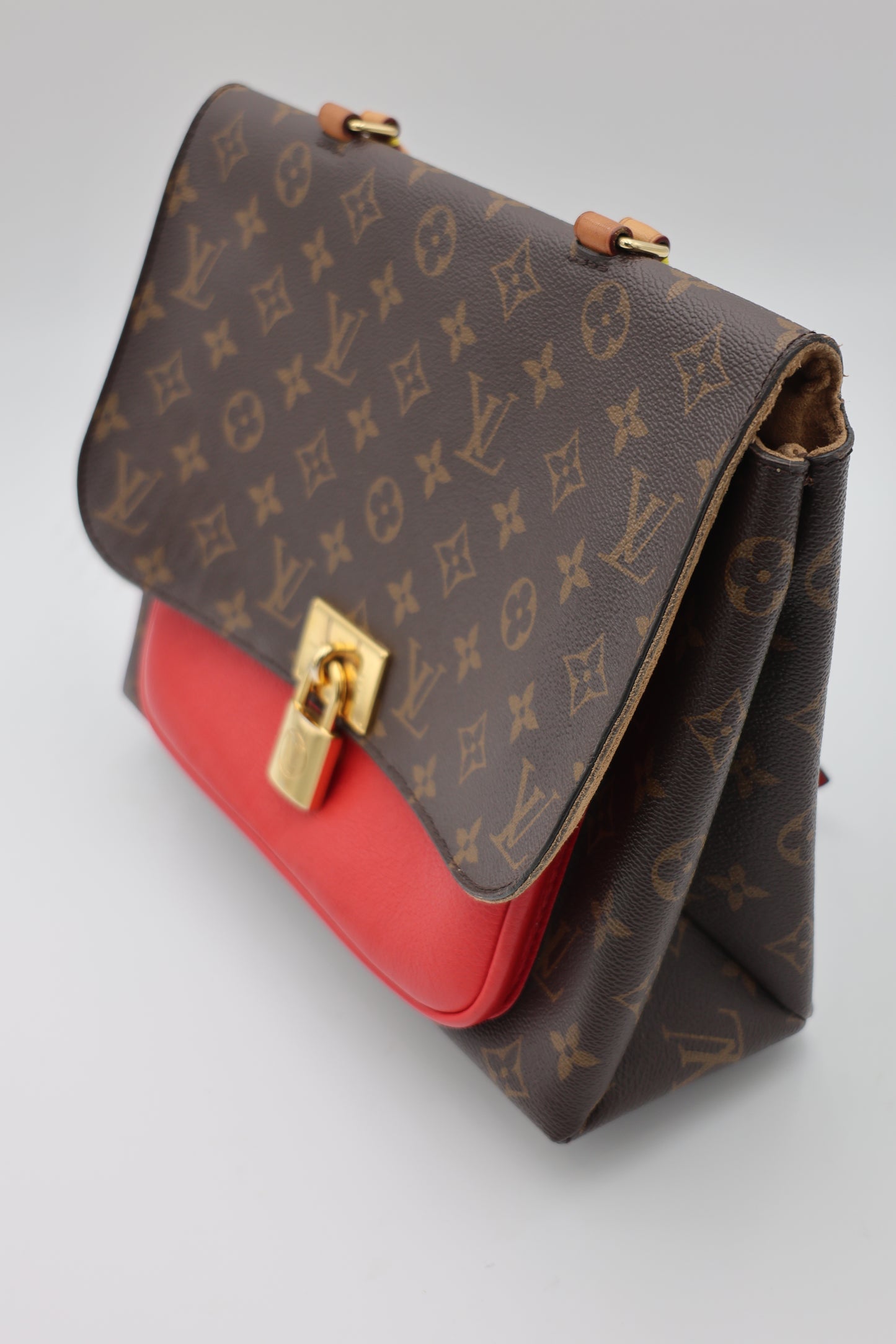 Louis Vuitton Monogram Marignan Satchel Coquelicot