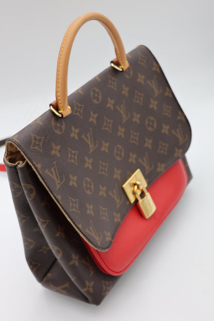 Louis Vuitton Monogram Marignan Satchel Coquelicot