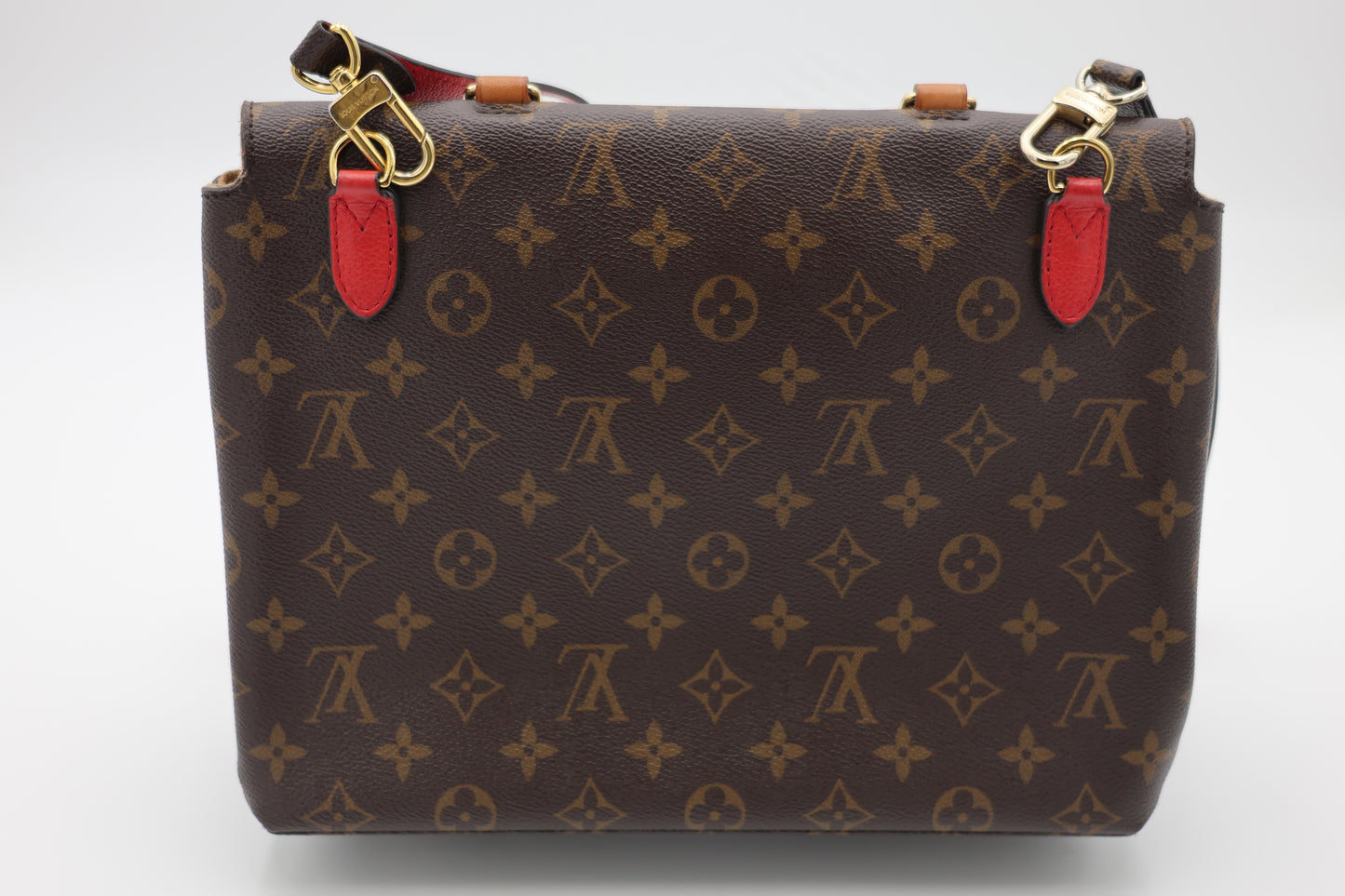Louis Vuitton Monogram Marignan Satchel Coquelicot