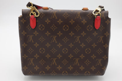 Louis Vuitton Monogram Marignan Satchel Coquelicot