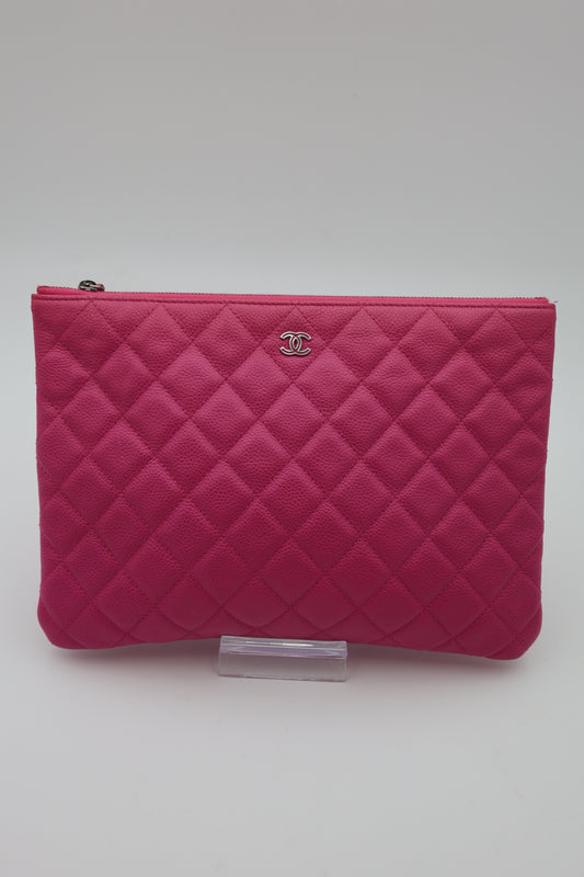 Chanel CC Classic Medium Clutch Bag Calfskin Leather