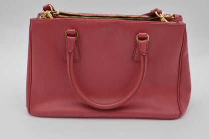 Prada Galleria Saffiano Leather Bag Fuoco Large