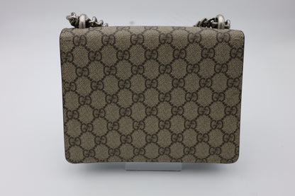 Gucci Mini Dionysus Shoulder Bag Ebony Black GG Supreme