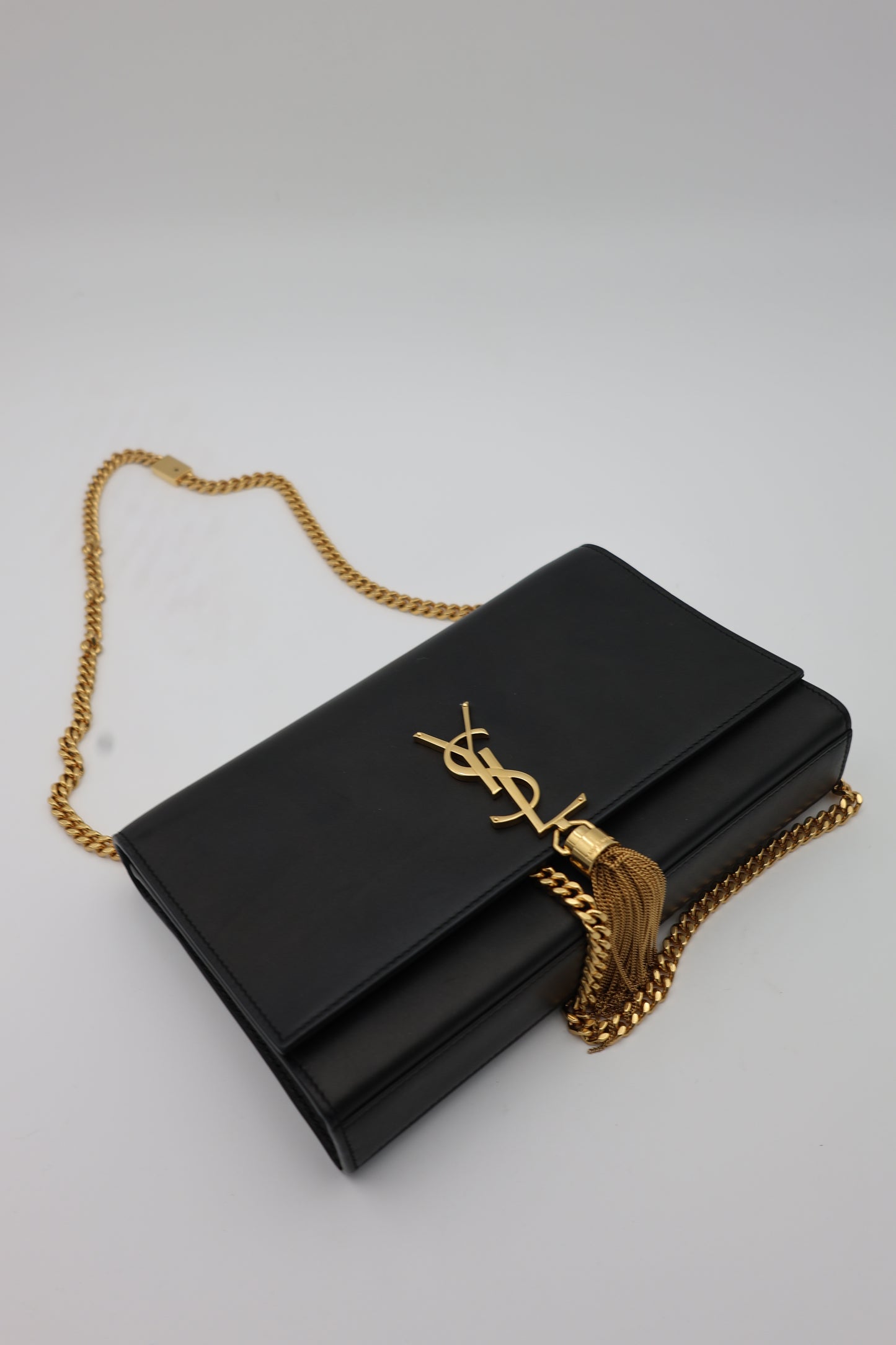 Saint Laurent Kate Medium Tassel Bag in Smooth Calfskin