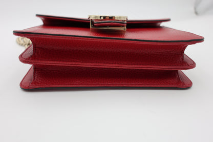 Gucci Interlocking G Small Shoulder Bag Red
