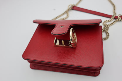 Gucci Interlocking G Small Shoulder Bag Red