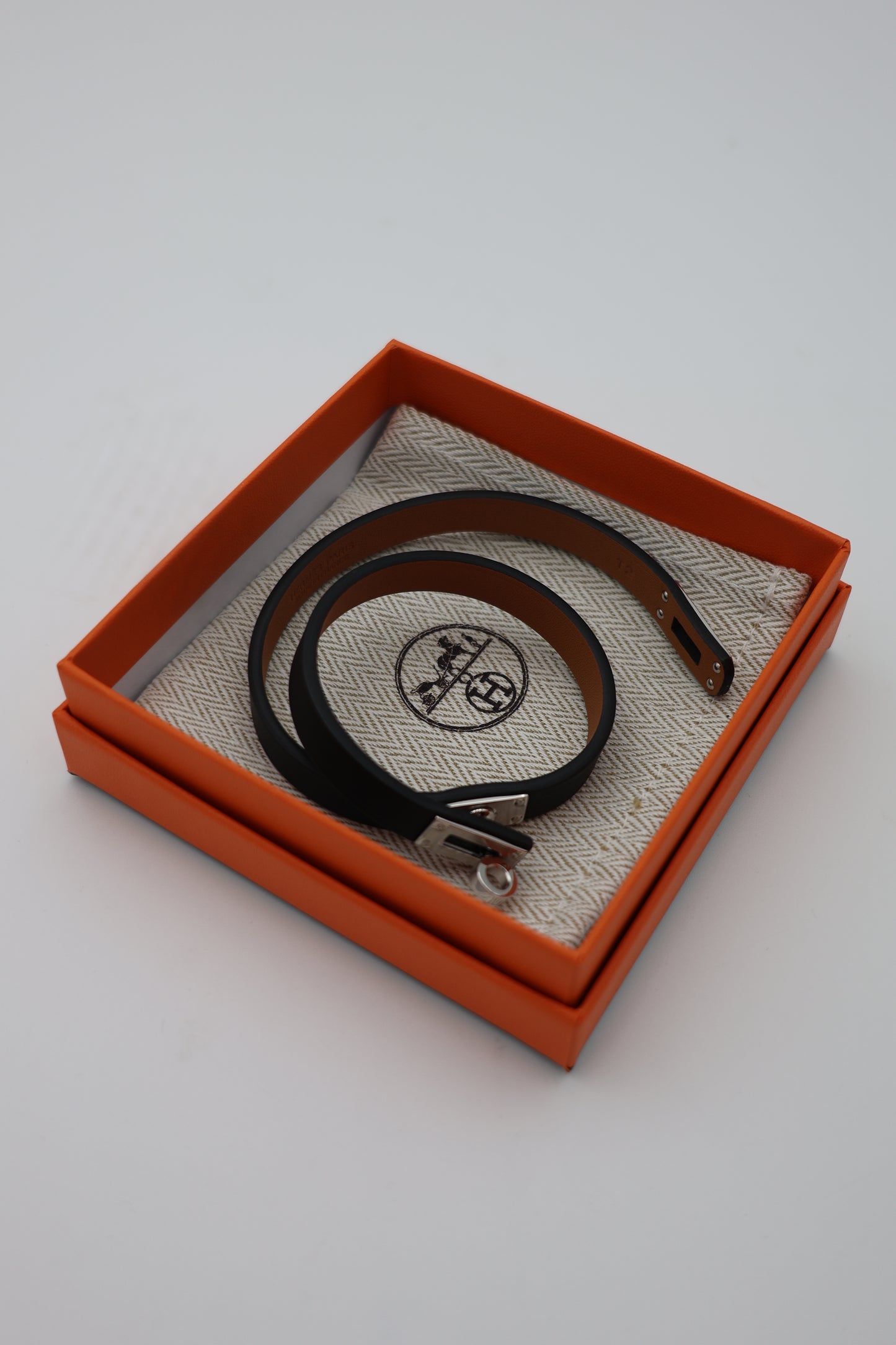 Hermès Mini Kelly Double Tour Bracelet Swift Calfskin Noir T2