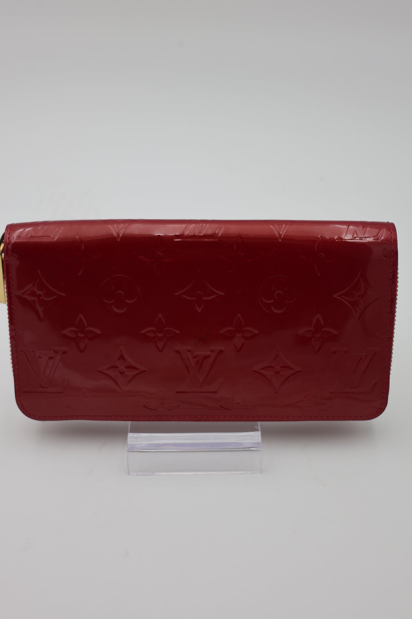Louis Vuitton Vernis Zippy Wallet Rouge Fauviste