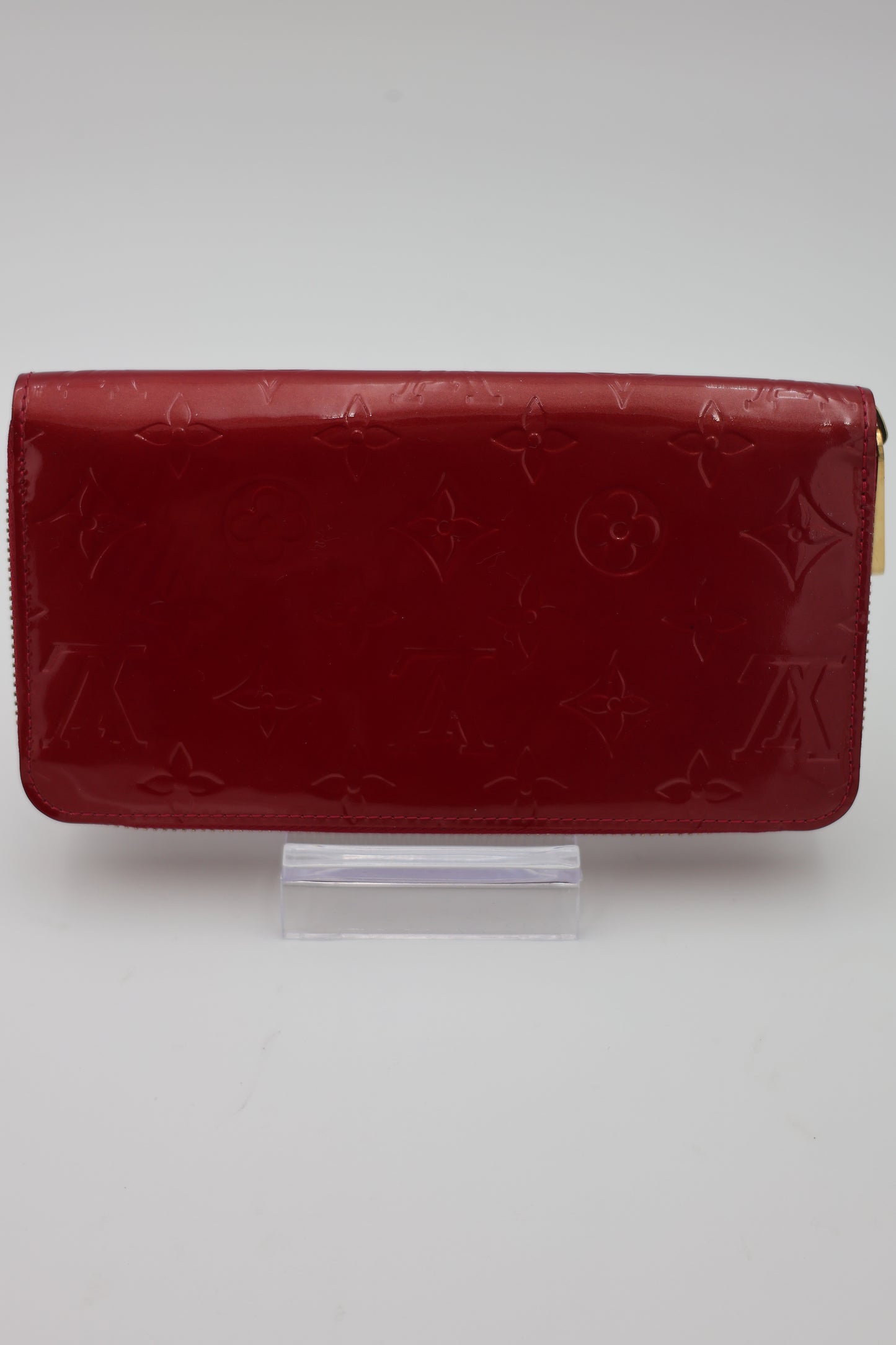 Louis Vuitton Vernis Zippy Wallet Rouge Fauviste