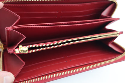Louis Vuitton Vernis Zippy Wallet Rouge Fauviste