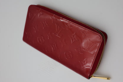 Louis Vuitton Vernis Zippy Wallet Rouge Fauviste