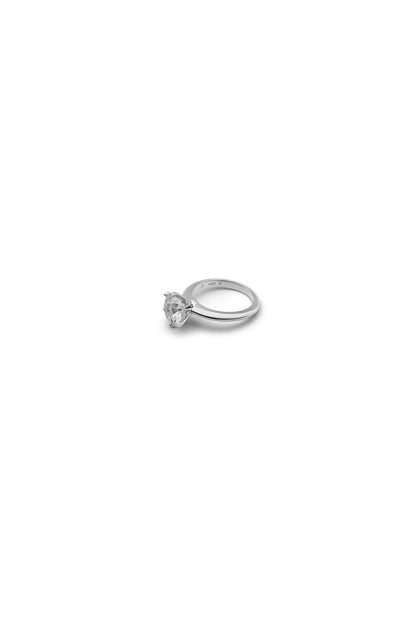 Round Brilliant Lab-Grown Diamond Ring in 14k White Gold