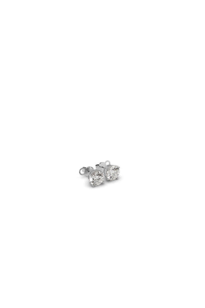 Round Brilliant 6-Carat Diamond Stud Earrings in 14k Gold