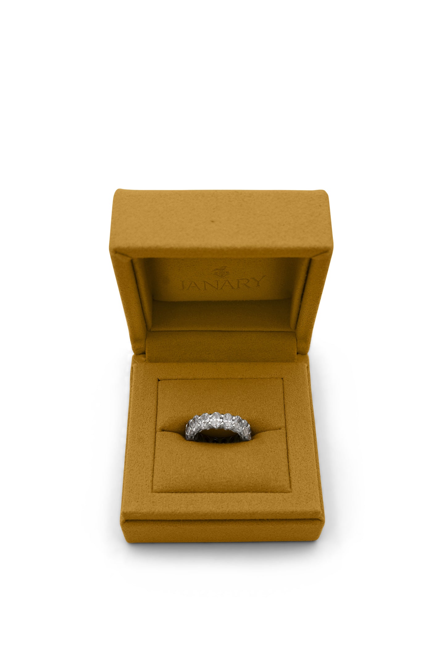 Diamond Band in 14k White Gold