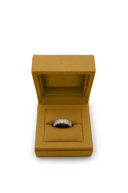 Diamond Band in 14k White Gold