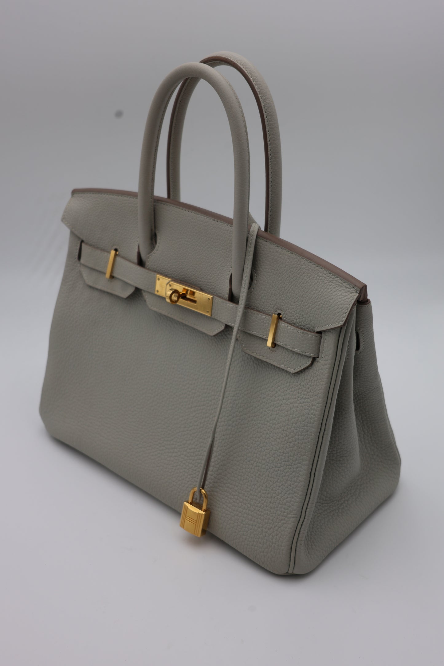 Hermès Birkin 30 in Gris Perle Togo with Gold Hardware