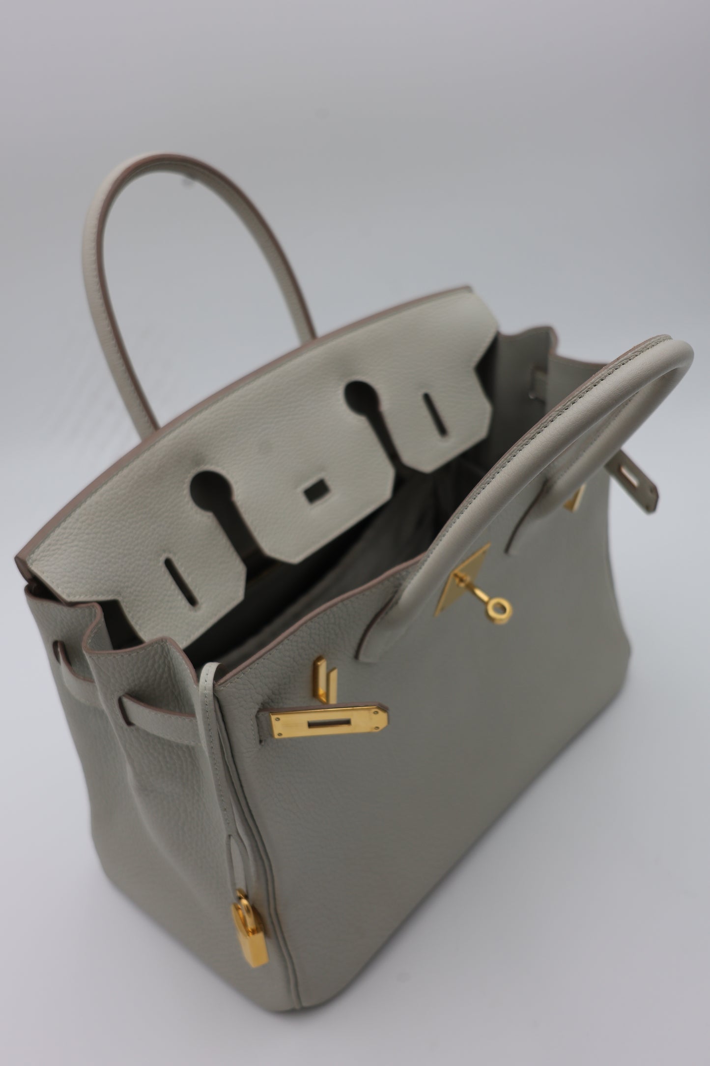 Hermès Birkin 30 in Gris Perle Togo with Gold Hardware