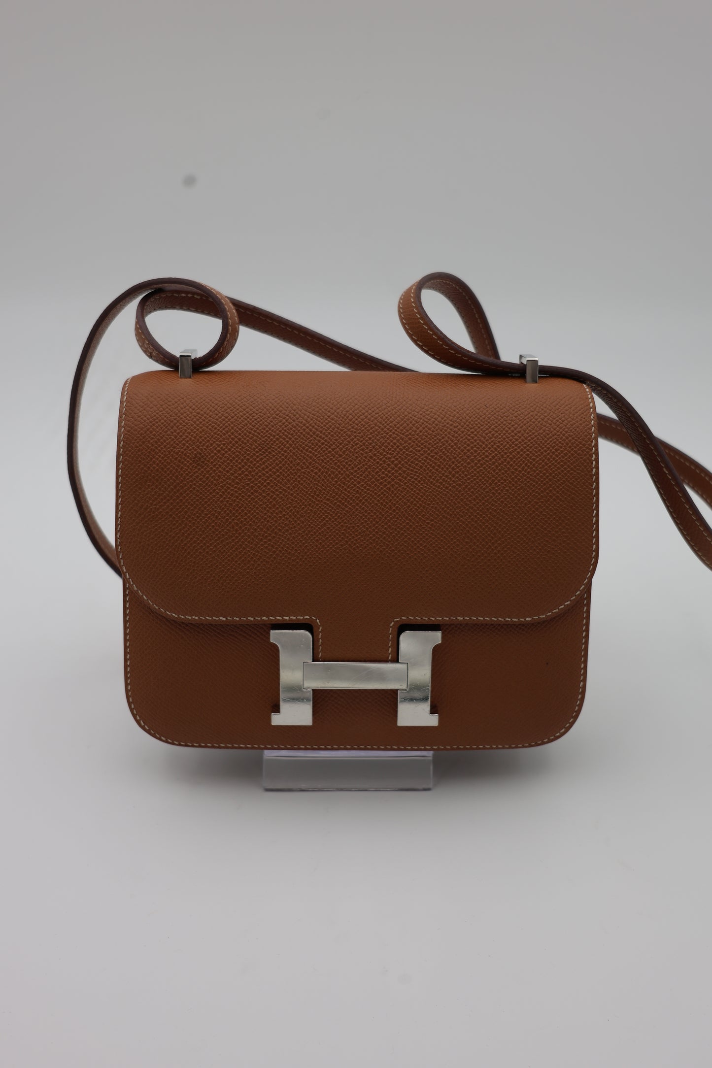 Hermès Constance 18 in Gold Epsom with Palladium Hardware