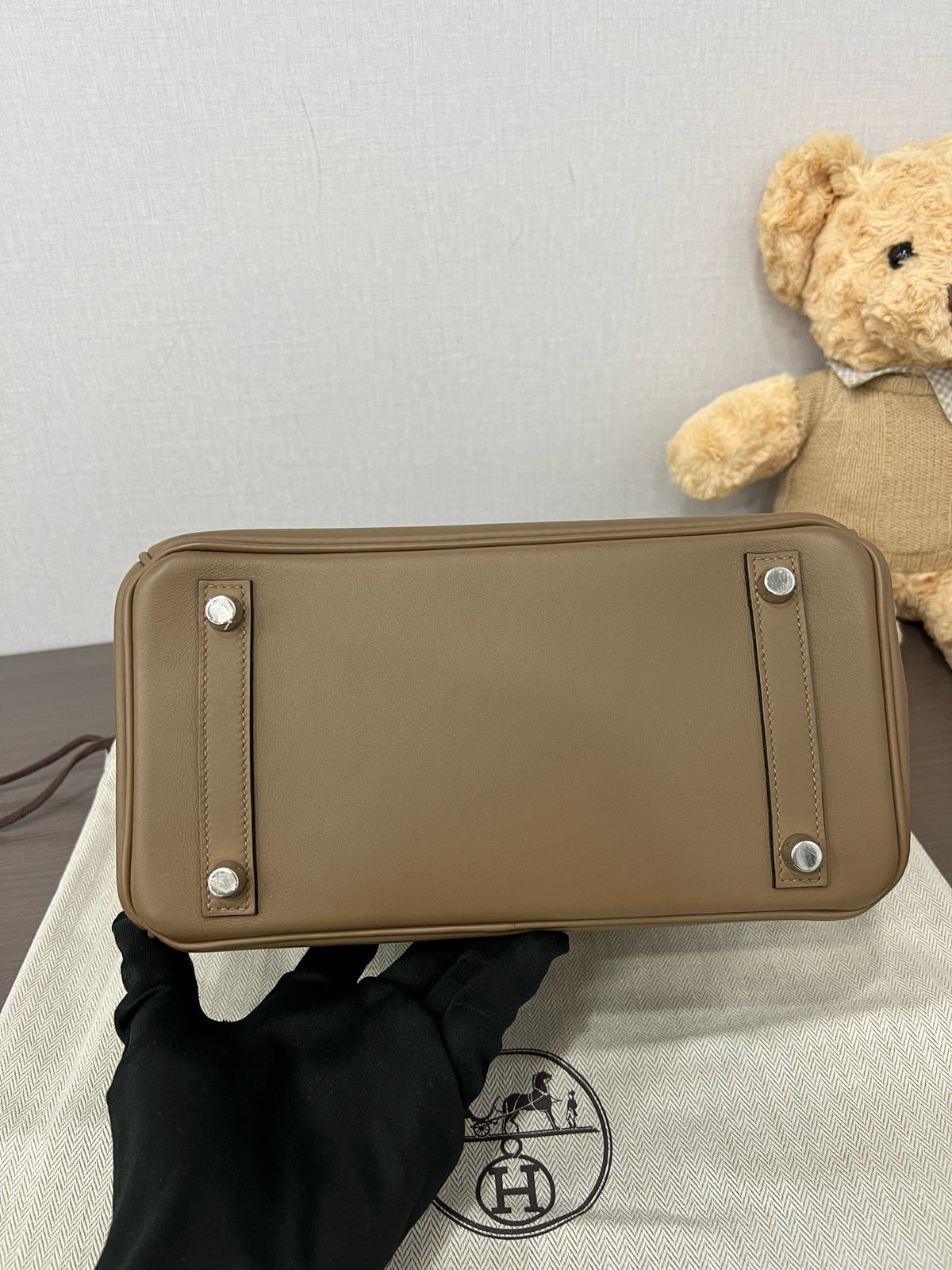 Hermès Birkin 25 Etoupe Swift  Leather