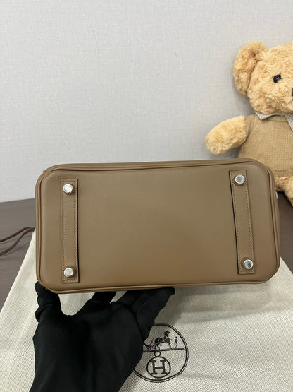 Hermès Birkin 25 Etoupe Swift  Leather