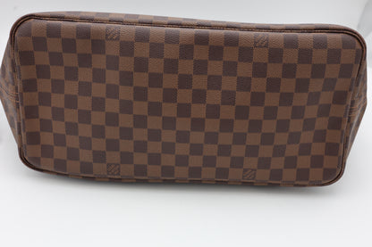 Louis Vuitton Neverfull GM Tote Bag Article De Voyage 101, Champs Elysees Paris In Damier Ebene Cerise Red With Pochette