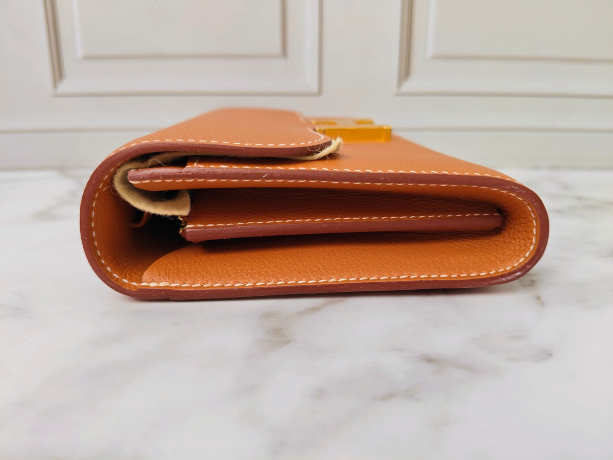 Hermès Constance To Go Gold Evercolor Leather GHW