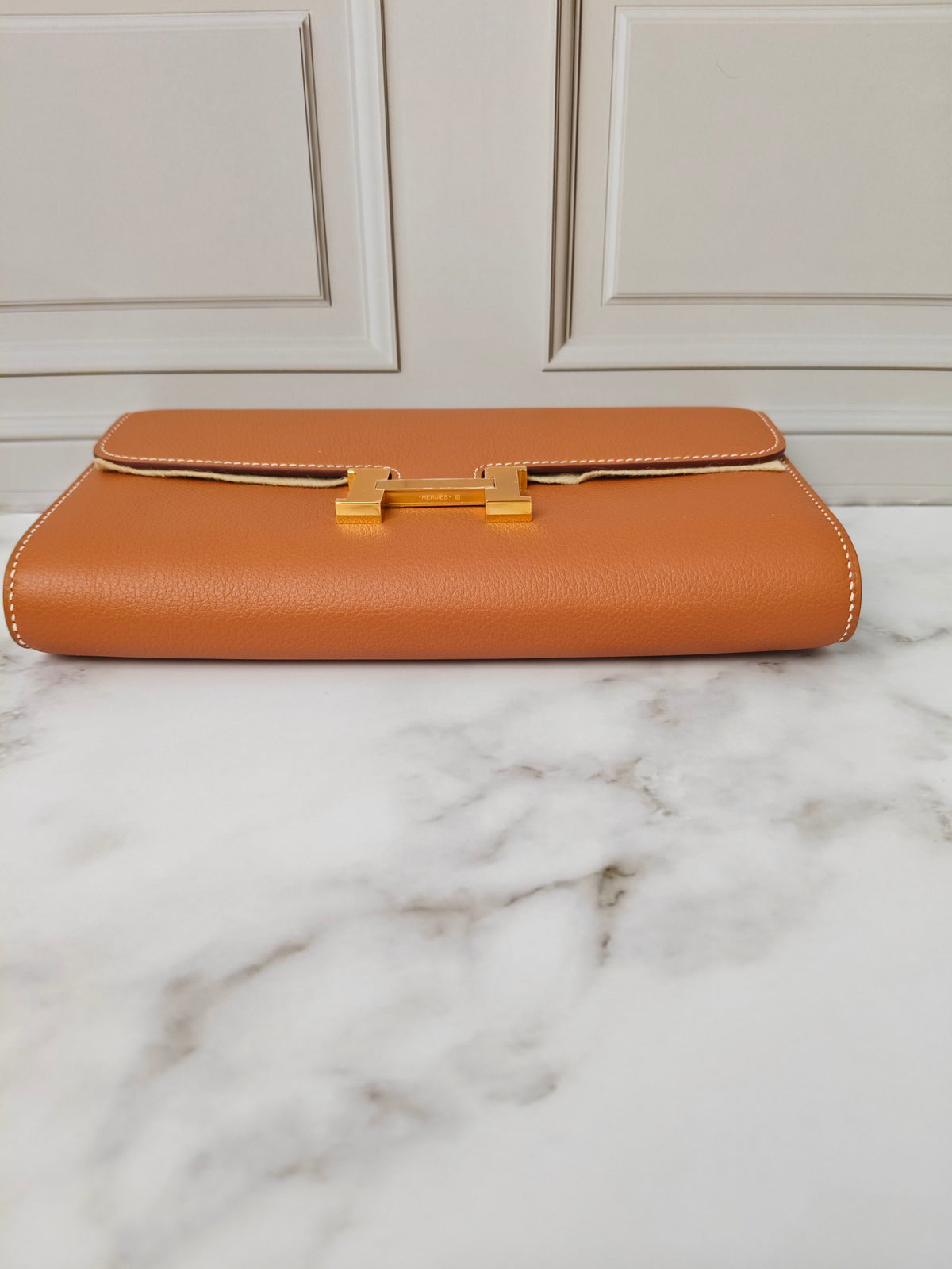 Hermès Constance To Go Gold Evercolor Leather GHW
