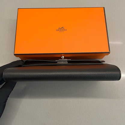 Hermès Kelly Wallet Noir Epsom Leather PHW