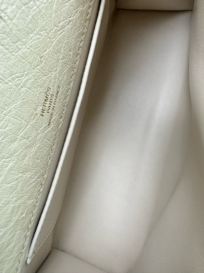 Hermès Mini Kelly Pochette Beton Ostrich Leather
