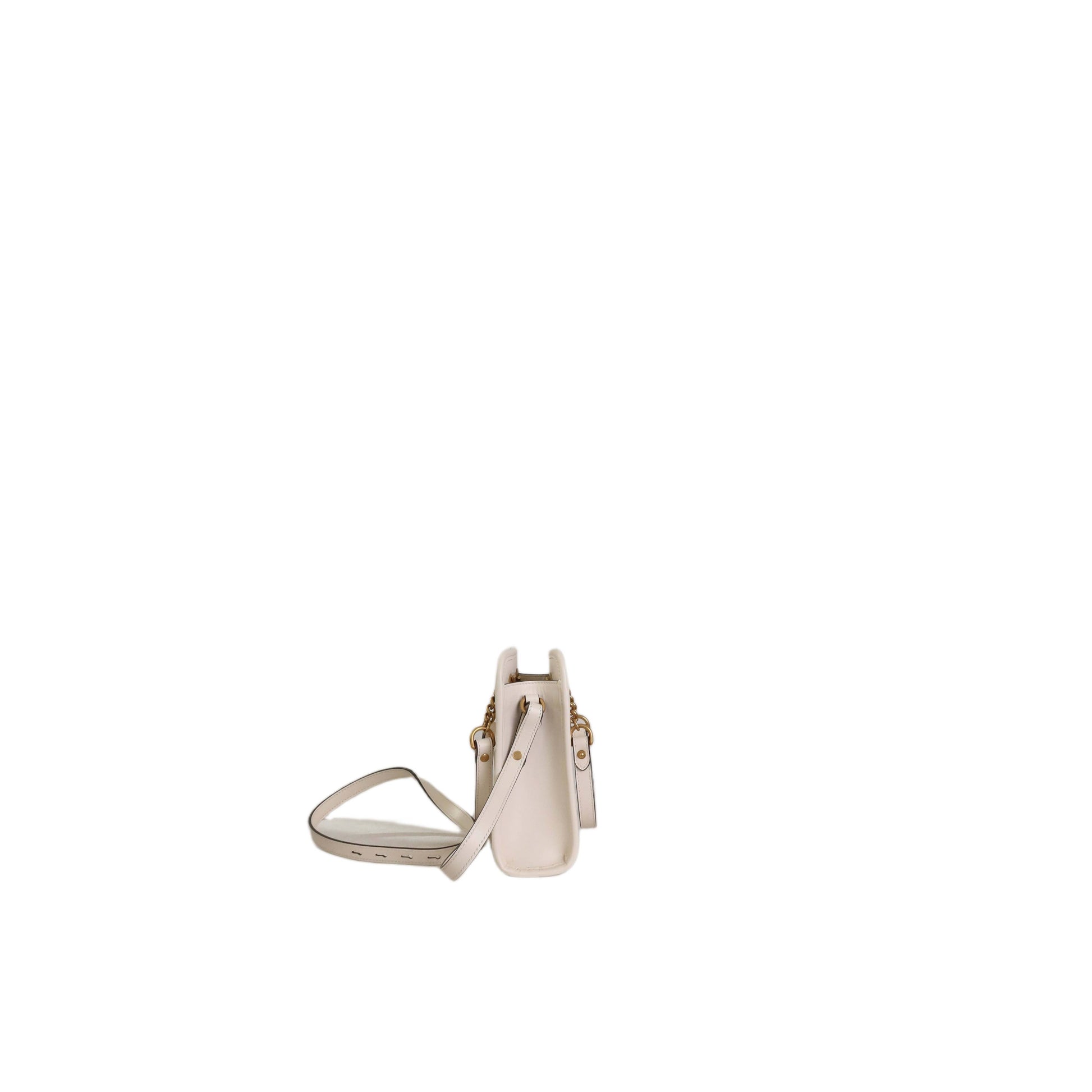 GUCCI GG Marmont White Leather Handbag