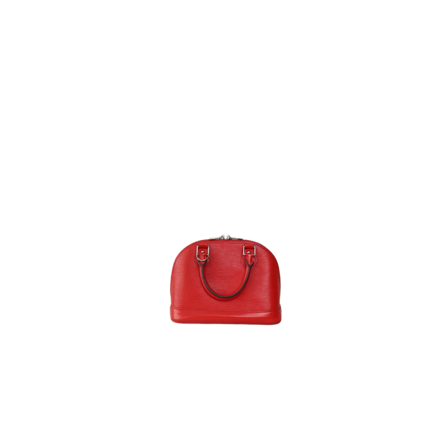 LOUIS VUITTON Red Epi Leather Alma BB Satchel