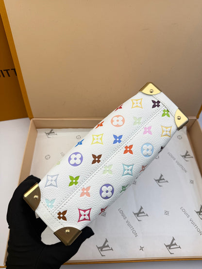 Louis Vuitton x Takashi Murakami Side Trunk White Multicolor Monogram