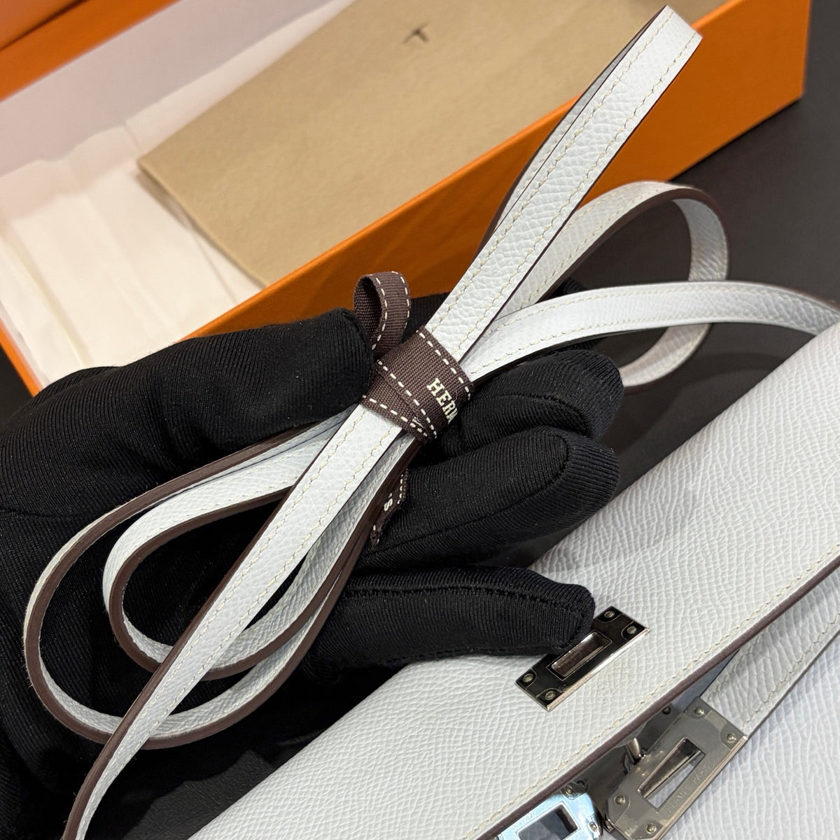 Hermès Kelly To Go Brume Epsom Leather PHW