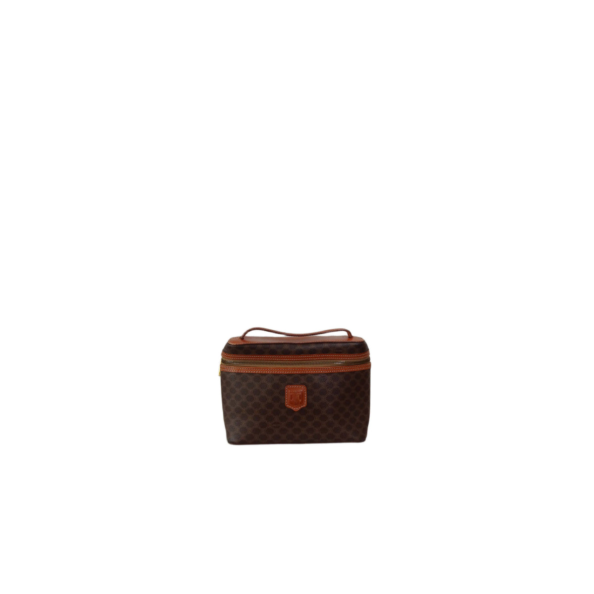 CELINE Macadam Dark Brown Vanity Bag
