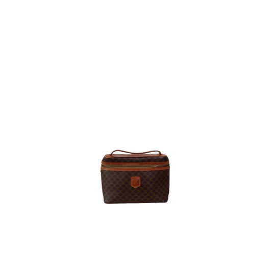 CELINE Macadam Dark Brown Vanity Bag