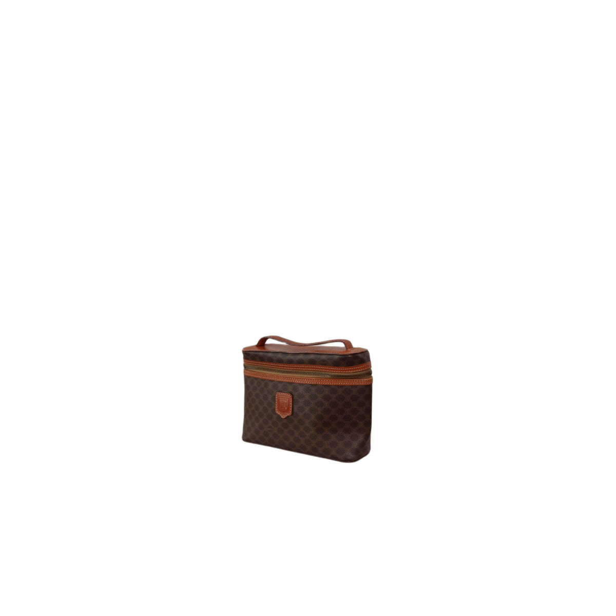 CELINE Macadam Dark Brown Vanity Bag