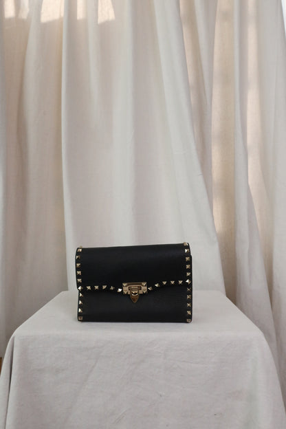 VALENTINO GARAVANI Black Small Rockstud Bag