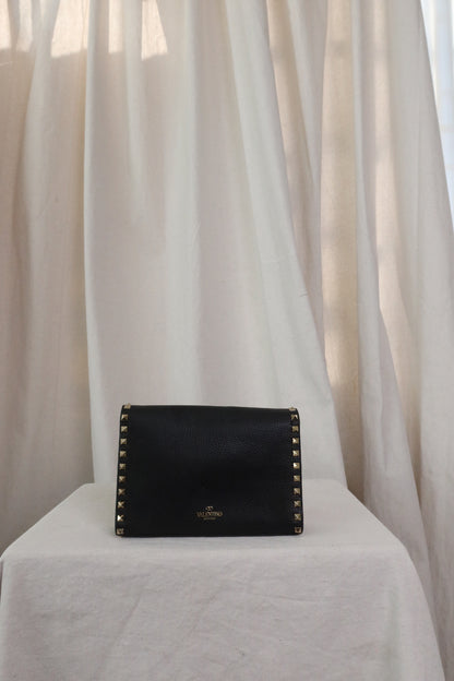 VALENTINO GARAVANI Black Small Rockstud Bag